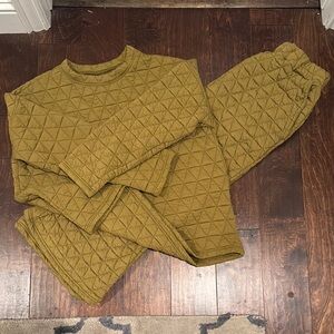 Cozy Olive Yellow Women’s Lounge Set